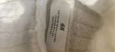Suéter de cuello alto blanco H&M para niña - miniatura 4
