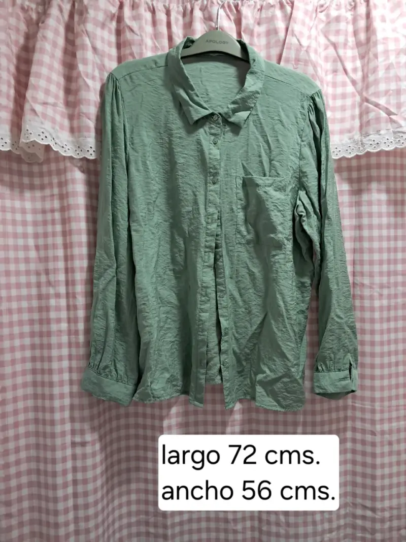 Blusa verde de mujer talla XL - 1