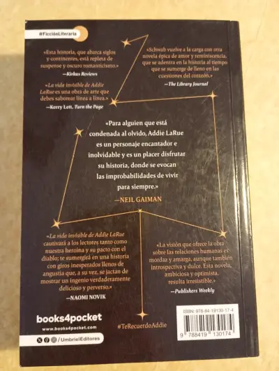 Libro La Vida Invisible de Addie LaRue de V.E. Schwab - miniatura 4