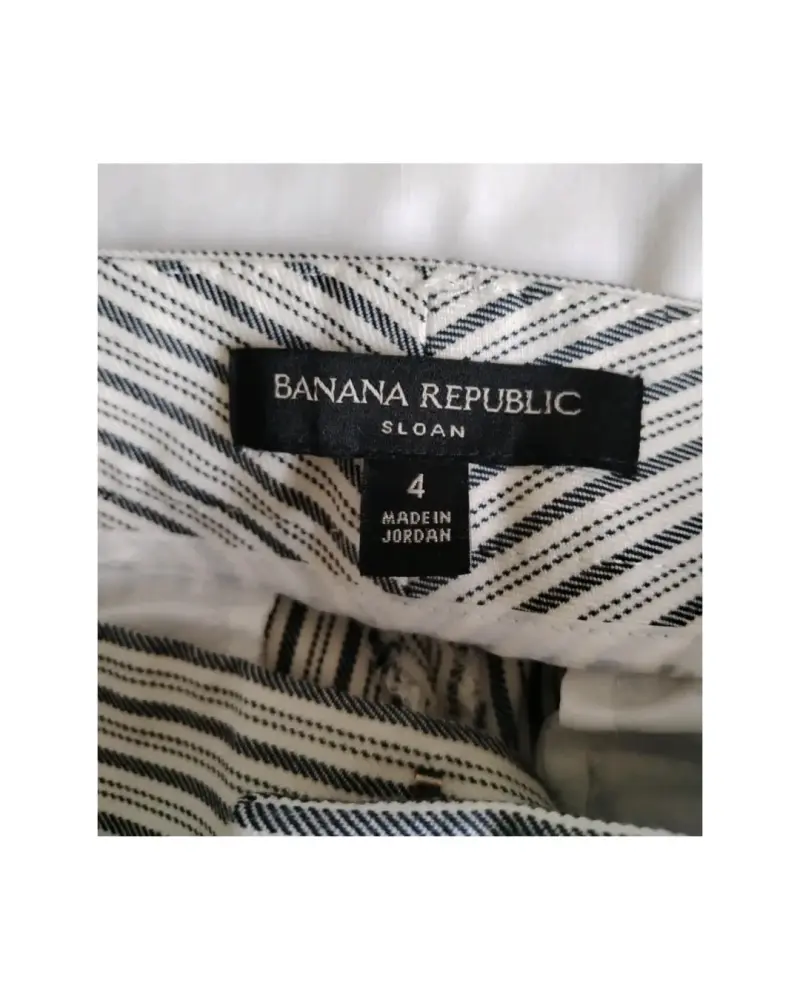 Pantalones a rayas Banana Republic Sloan talla 4 - 3