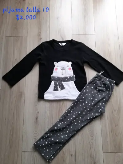 Pijama infantil con diseño de oso talla 8 - miniatura 2
