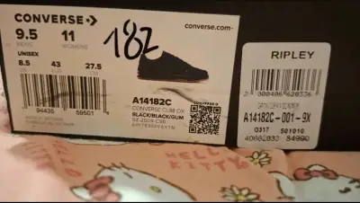 Zapatillas negras Converse unisex talla 43 - miniatura 3