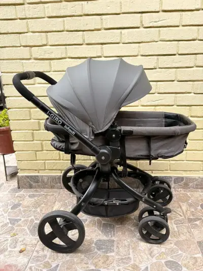 Coche de bebé Infanti I-Giro gris plegable - miniatura 1