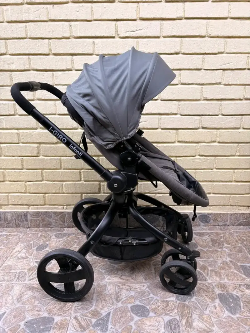 Coche de bebé Infanti I-Giro gris plegable - 4