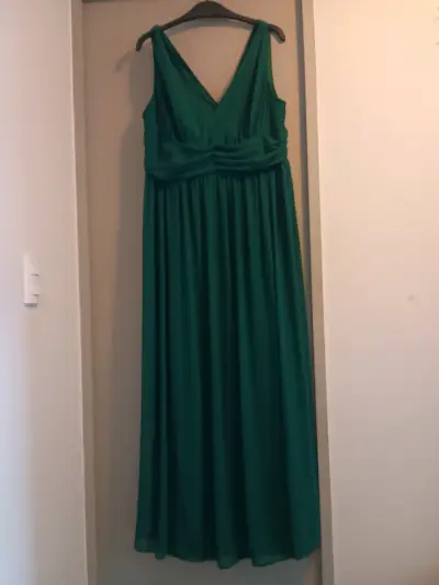 Vestido de fiest largo verde Ever Pretty talla 0XL - miniatura 1