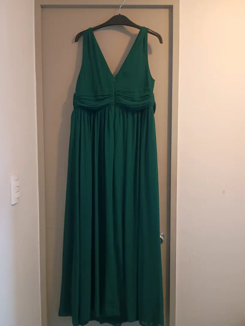 Vestido de fiest largo verde Ever Pretty talla 0XL - 2