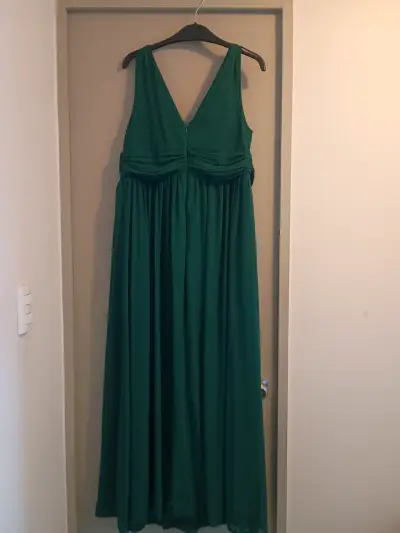 Vestido de fiest largo verde Ever Pretty talla 0XL - miniatura 2