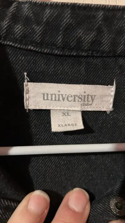 Chaqueta de mezclilla negra talla XL - miniatura 1