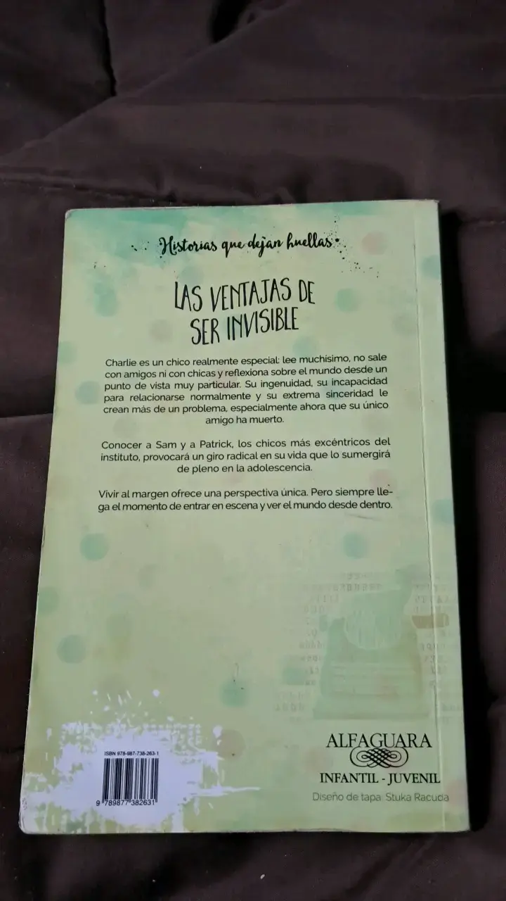 Libro 'Las Ventajas de Ser Invisible' de Stephen Chbosky - 2