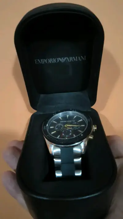 Reloj Emporio Armani Exchange Negro y Plateado - miniatura 2