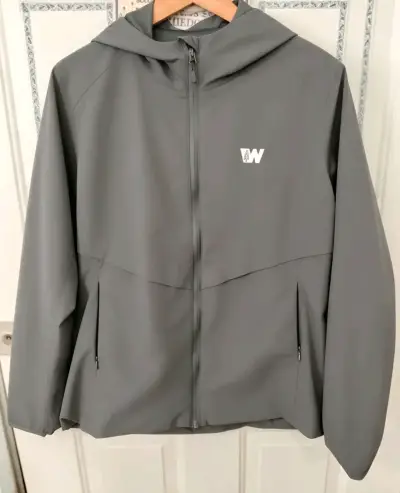 Chaqueta deportiva gris con capucha para mujer - miniatura 4