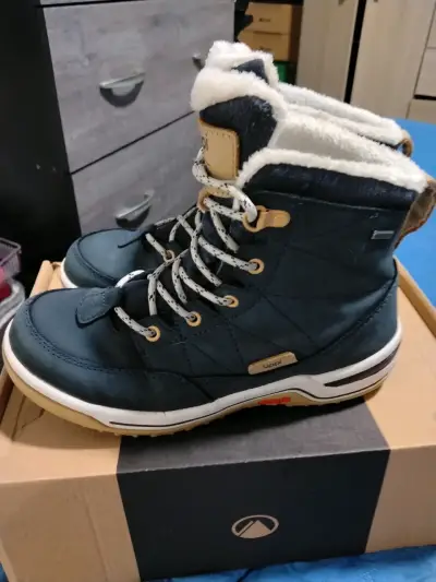 Botas de invierno azules con forro de lana lippí - miniatura 1