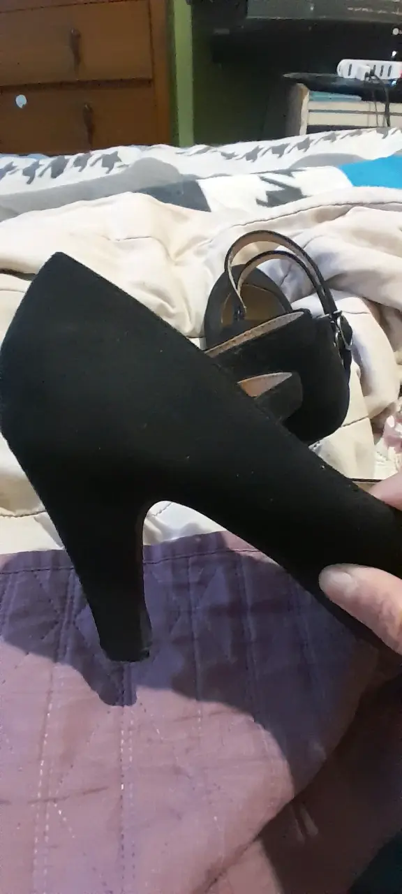 Zapatos de tacón negros con hebillas - 5