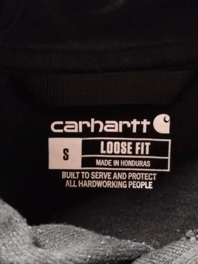 Polerón con capucha Carhartt negro talla S - miniatura 3