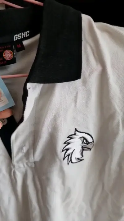 Polera Polo GSHC Blanca y Negra Talla M - miniatura 4