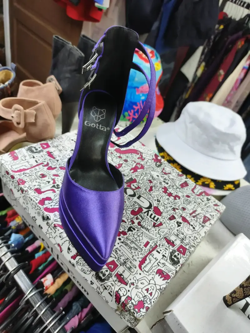 Zapatos de Tacón Alto Morados Gotta - 2