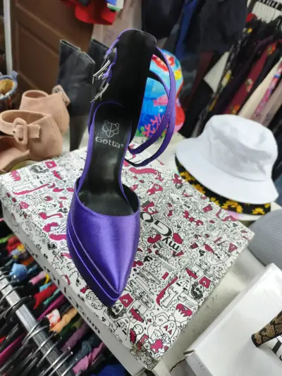 Zapatos de Tacón Alto Morados Gotta - miniatura 2