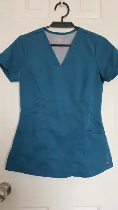 Uniforme clinico azul petroleo Grey's Anatomy XS - miniatura 1