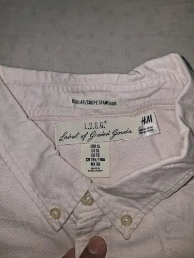 Camisa blanca de hombre H&M talla XL - miniatura 2