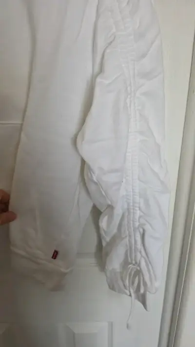 Polerón blanco con capucha Levi's S - miniatura 3