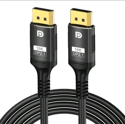 Cable DisplayPort 16K DP2.1 con conector dorado - miniatura 1