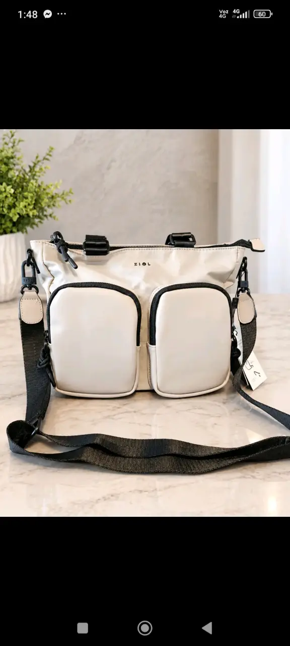 Cartera Ziol gris con bolsillos frontales - 5