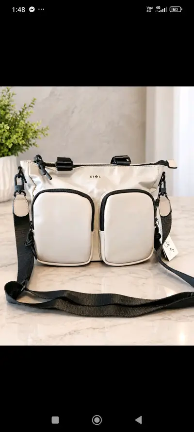Cartera Ziol gris con bolsillos frontales - miniatura 5