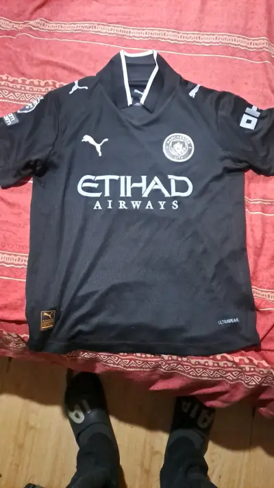 Camiseta Manchester City Puma Negra - miniatura 1