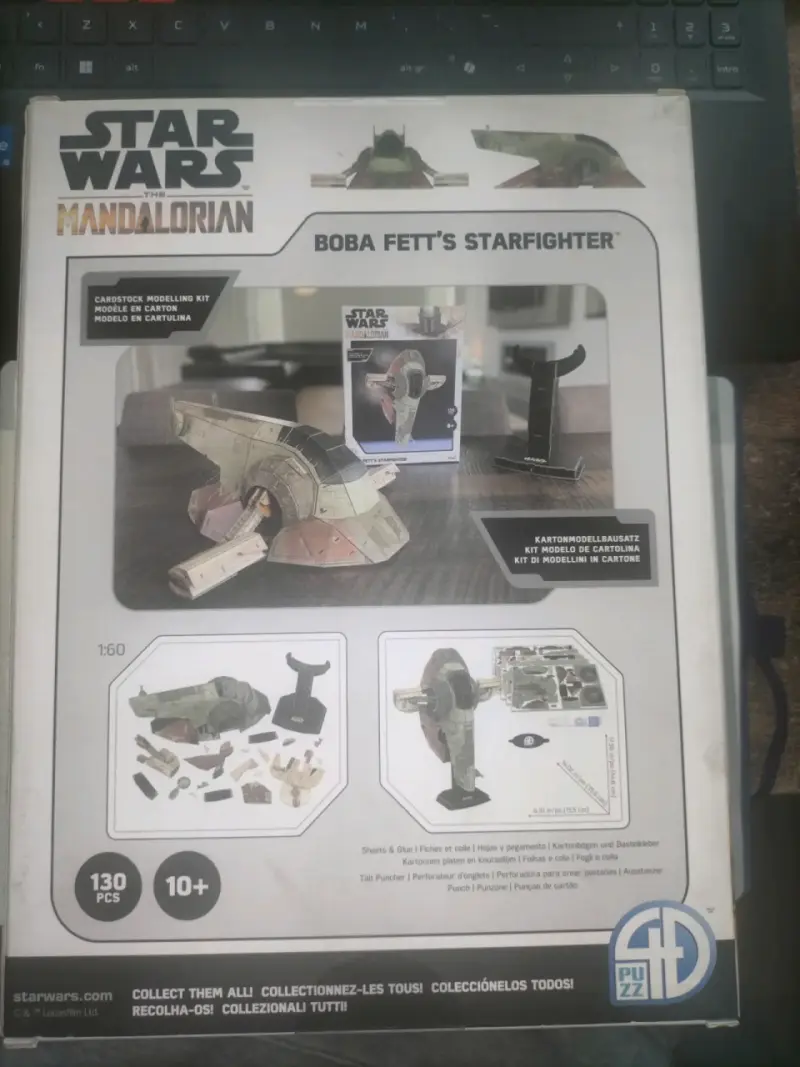 Puzzle 3D Star Wars Boba Fett's Starfighter 130 piezas - 2