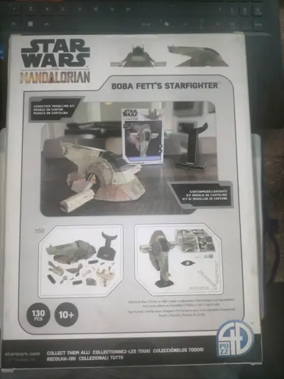 Puzzle 3D Star Wars Boba Fett's Starfighter 130 piezas - miniatura 2