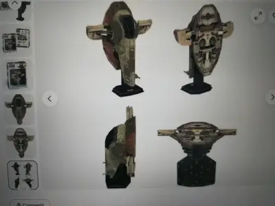 Puzzle 3D Star Wars Boba Fett's Starfighter 130 piezas - miniatura 5