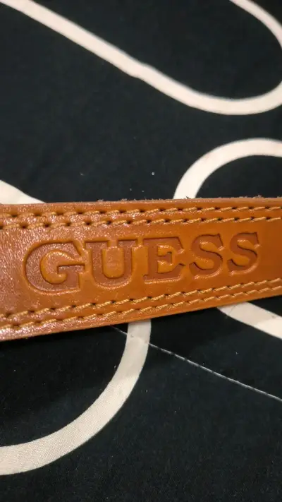 Cinturón de cuero marrón Guess - miniatura 1