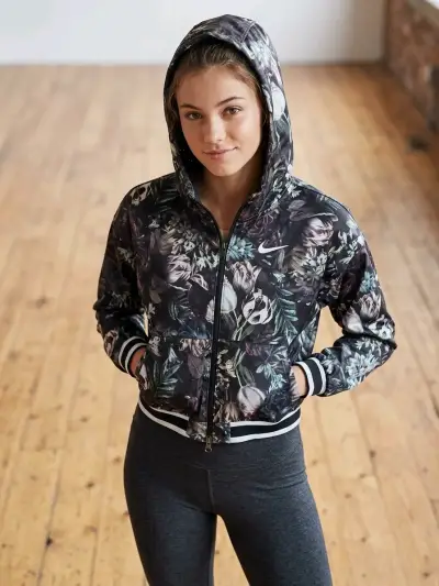Chaqueta deportiva Nike estampado floral - miniatura 1