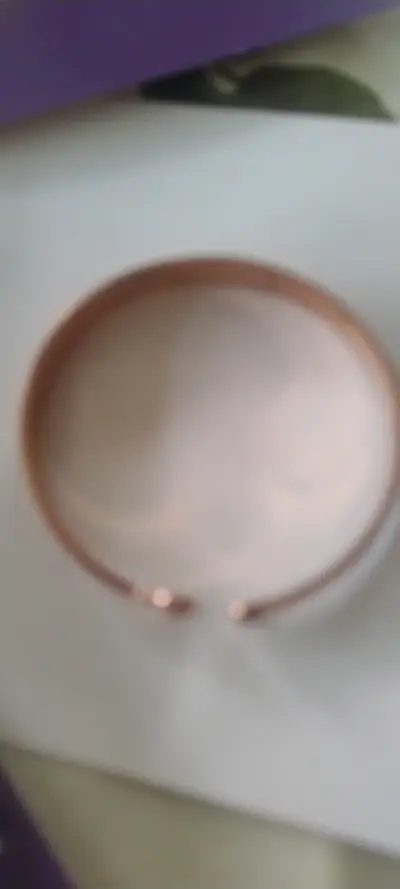 Brazalete de cobre grabado elegante - miniatura 2