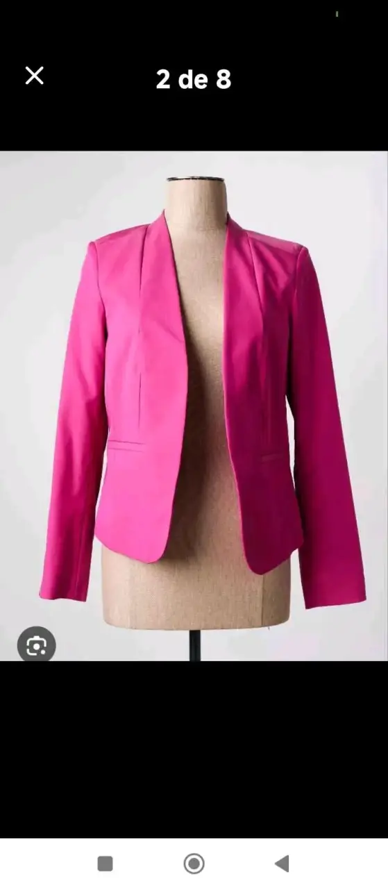 Blazer fucsia para mujer elegante