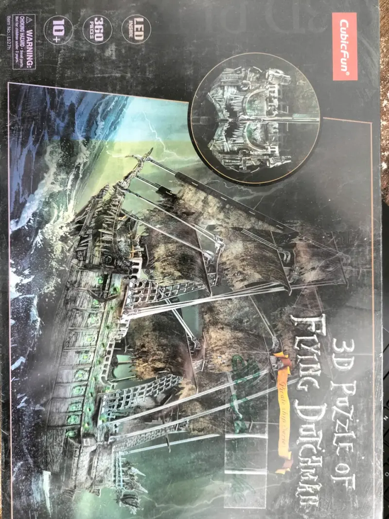 Rompecabezas 3D CubicFun Flying Dutchman con LED