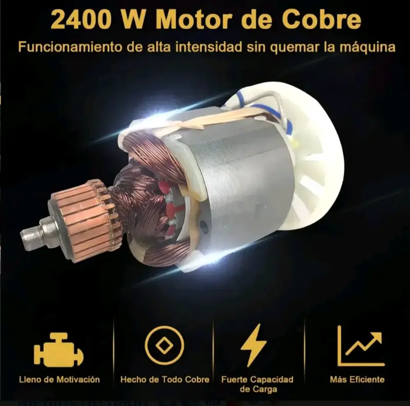 Martillo Demoledor 2400W con Mango Giratorio - 3