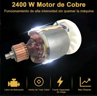 Martillo Demoledor 2400W con Mango Giratorio - miniatura 3