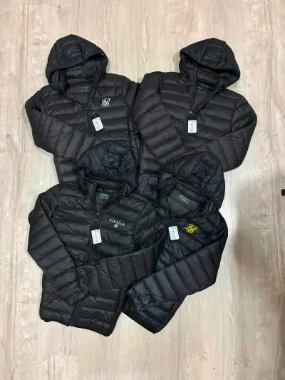 Chaqueta negra con capucha SikSilk para hombre - miniatura 2