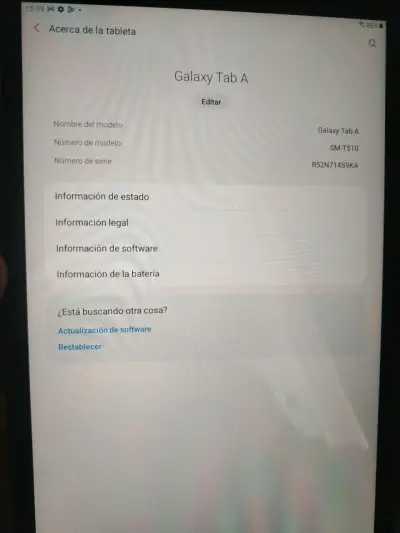 Tablet Samsung Galaxy Tab A SM-T510 con funda azul - miniatura 3