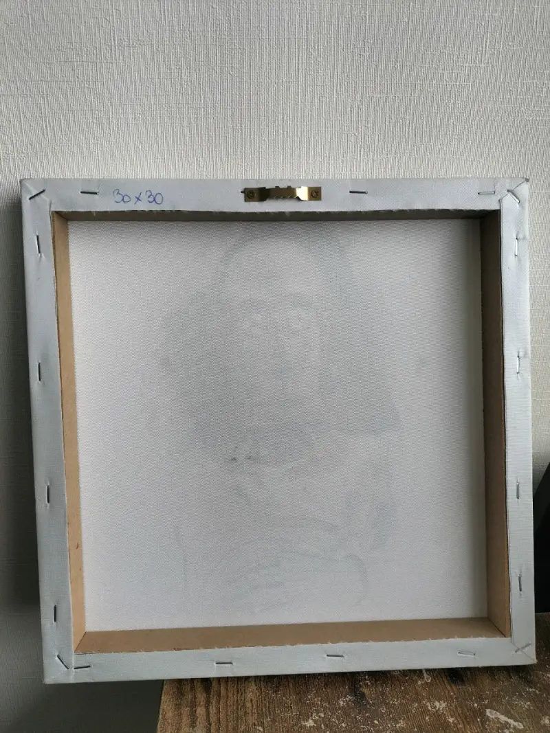 Cuadro de arte C-3PO y Stormtrooper 30x30 cm - 2