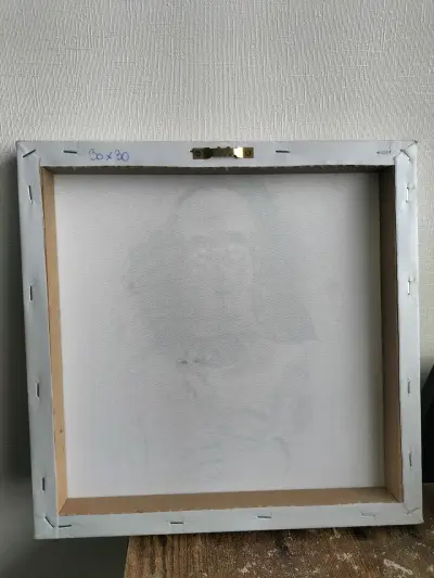 Cuadro de arte C-3PO y Stormtrooper 30x30 cm - miniatura 2