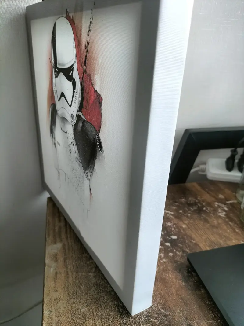 Cuadro de arte C-3PO y Stormtrooper 30x30 cm - 6