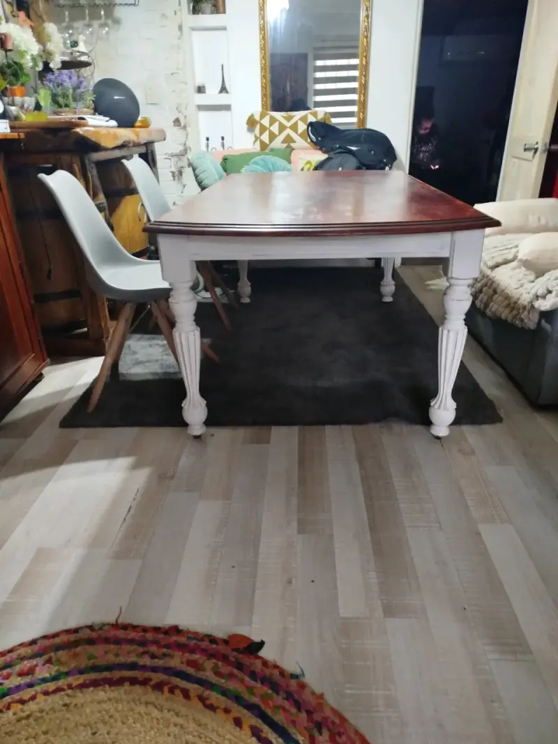 Mesa de comedor de madera estilo vintage vintage - 3