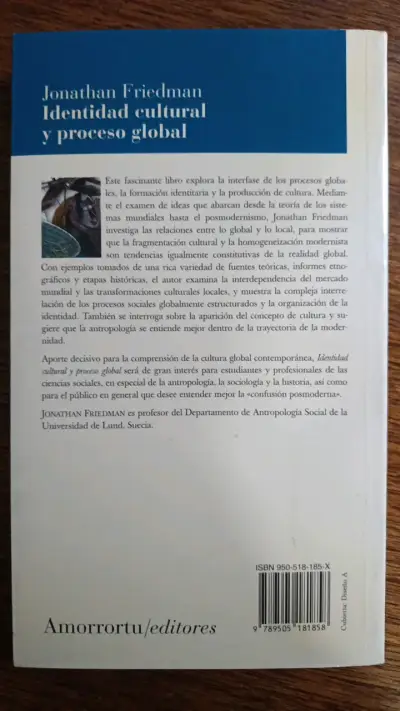 Libro 'Identidad Cultural y Proceso Global' de Jonathan Friedman - miniatura 2