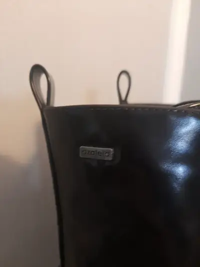 Botas negras de cuero Azaleia con plataforma - miniatura 2