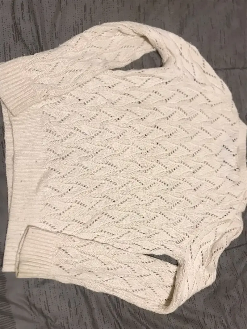 Suéter de punto beige para mujer - 2