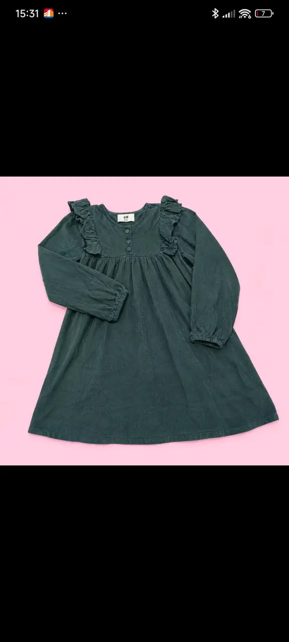 Vestido  para niña con vuelitos H&M
