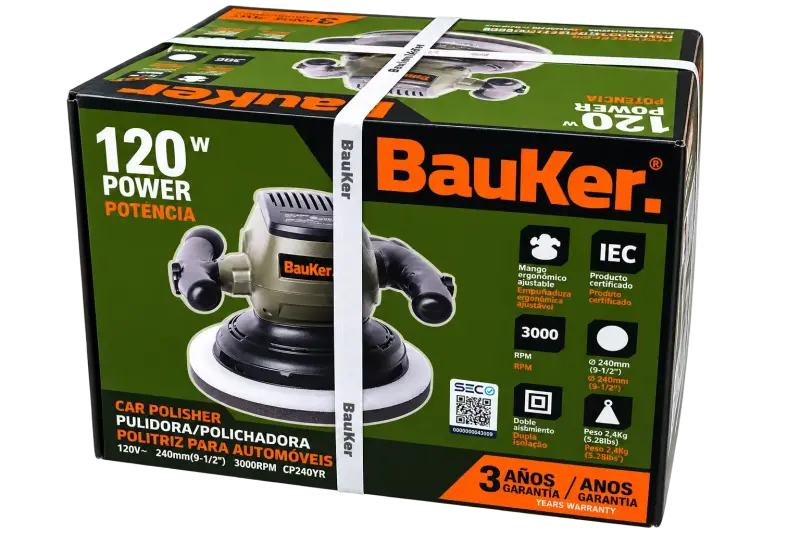 Pulidora para automóviles Bauker 120W - 1
