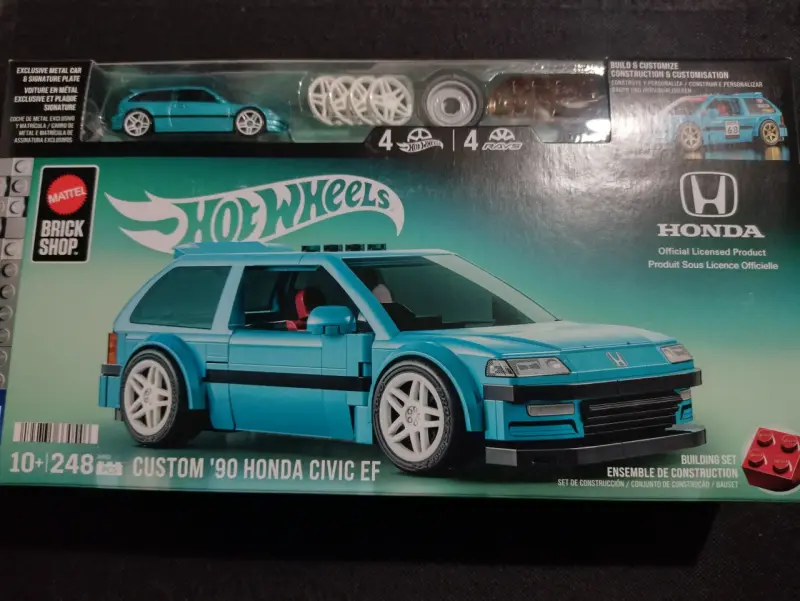 Set Hot Wheels Honda Civic Mattel Brick Shop - 1